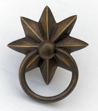 Antique Brass Star Ring Pull
