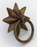 Antique Brass Star Ring Pull