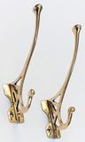 Pair of Antique Nouveau Copper Brass Hook circa 1910