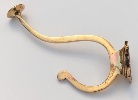 1920's Hat & Coat Hook in Copper Brass