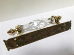 Rare 1920's Clear Cut Crystal Bar Handle