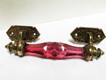Rare Pink 1890s/20s Cut crystal handle