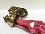 Rare Pink 1890s/20s Cut crystal handle
