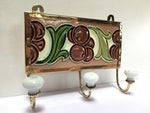 Art Nouveau Grape Tile as a Hook